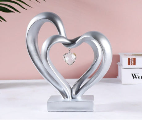 Nordic Style Heart Gesture Sculpture decor