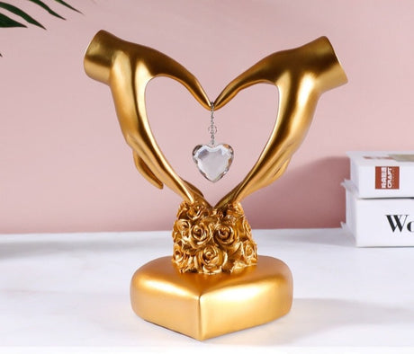 Nordic Style Heart Gesture Sculpture decor