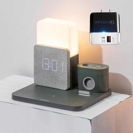 Light Bedside Lamp Qi Wireless Charger