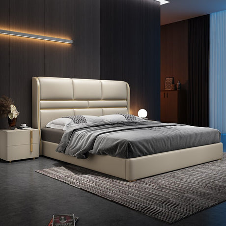 Luxury Simple Style Wooden Doble Bed