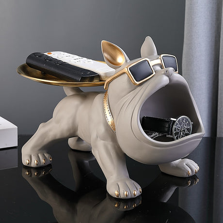 Bulldog Butler Décor with Tray Big Mouth