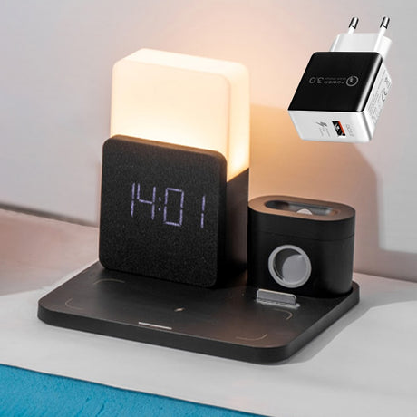 Light Bedside Lamp Qi Wireless Charger