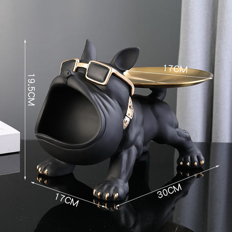 Bulldog Butler Décor with Tray Big Mouth