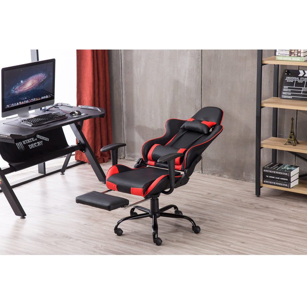 Gaming Chair, Gaming Chair with Footrest, Ergonomic Desk Chair, Adjustable PC Gamer Chair for Adults XH