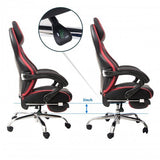 Racing Chair Gaming Chair Ergonomic Computer Chair PU Leather Swivel Office Chairs with Adjustable Lumbar Support Executive Swivel High Back Multifunction PU Reclining Sleeping Chair with Arms