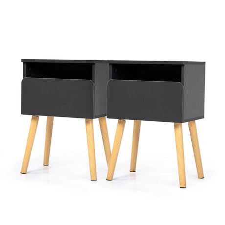 Set of 2 Modern Nightstand