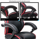Racing Chair Gaming Chair Ergonomic Computer Chair PU Leather Swivel Office Chairs with Adjustable Lumbar Support Executive Swivel High Back Multifunction PU Reclining Sleeping Chair with Arms