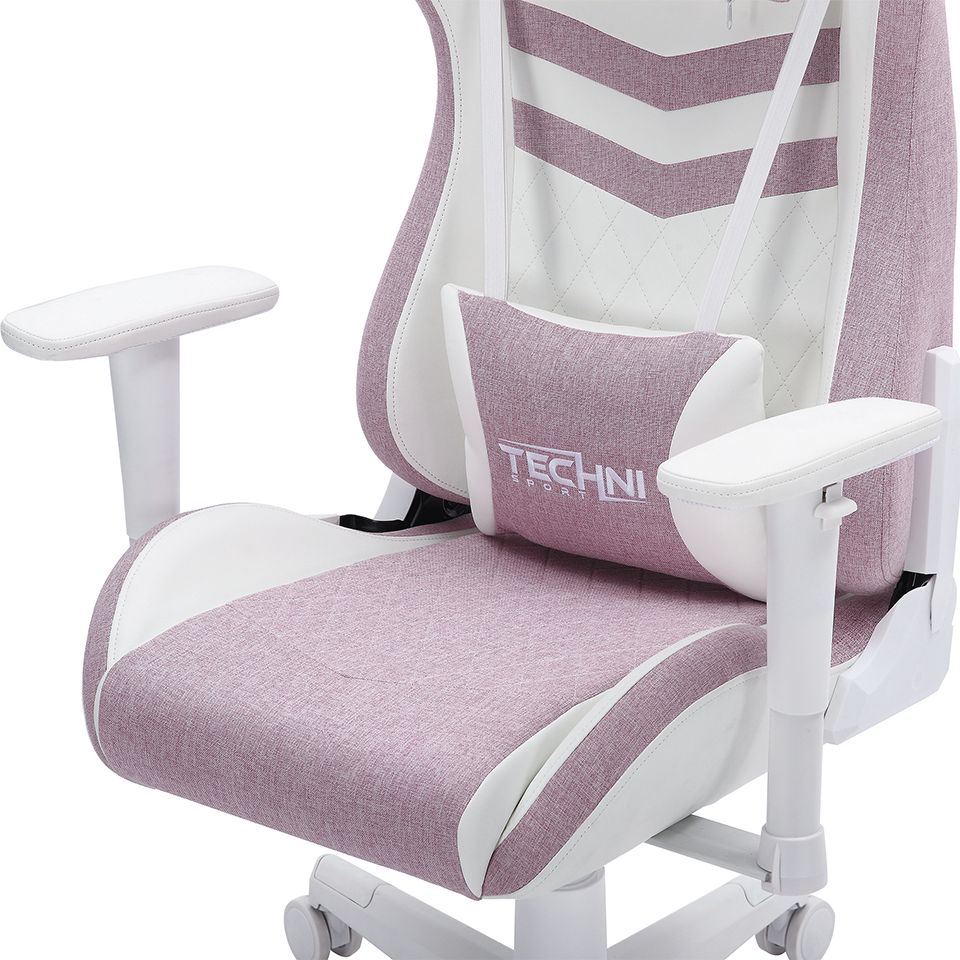 Techni Sport TS86 Ergonomic Pastel Gaming Chair; Pink