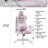 Techni Sport TS86 Ergonomic Pastel Gaming Chair; Pink