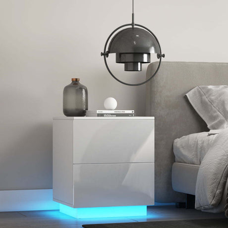 LED Nightstand with Remote Control