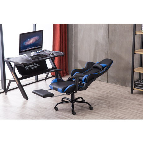 Gaming Chair, Gaming Chair with Footrest, Ergonomic Desk Chair, Adjustable PC Gamer Chair for Adults XH