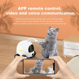 Smart Pet Camera, Smart Companion Robot for Pets, Dog Treat Dispenser, Movable 1080P Full HD WiFi pet Camera Night Vision