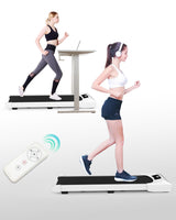 Under Desk Treadmill , Walking Treadmill 2 in 1 for Walking , Quiet and Powerful, Installation-Free, Whit