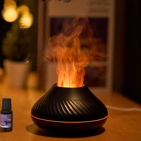 Flame Aroma Colorful  Humidifier Fire